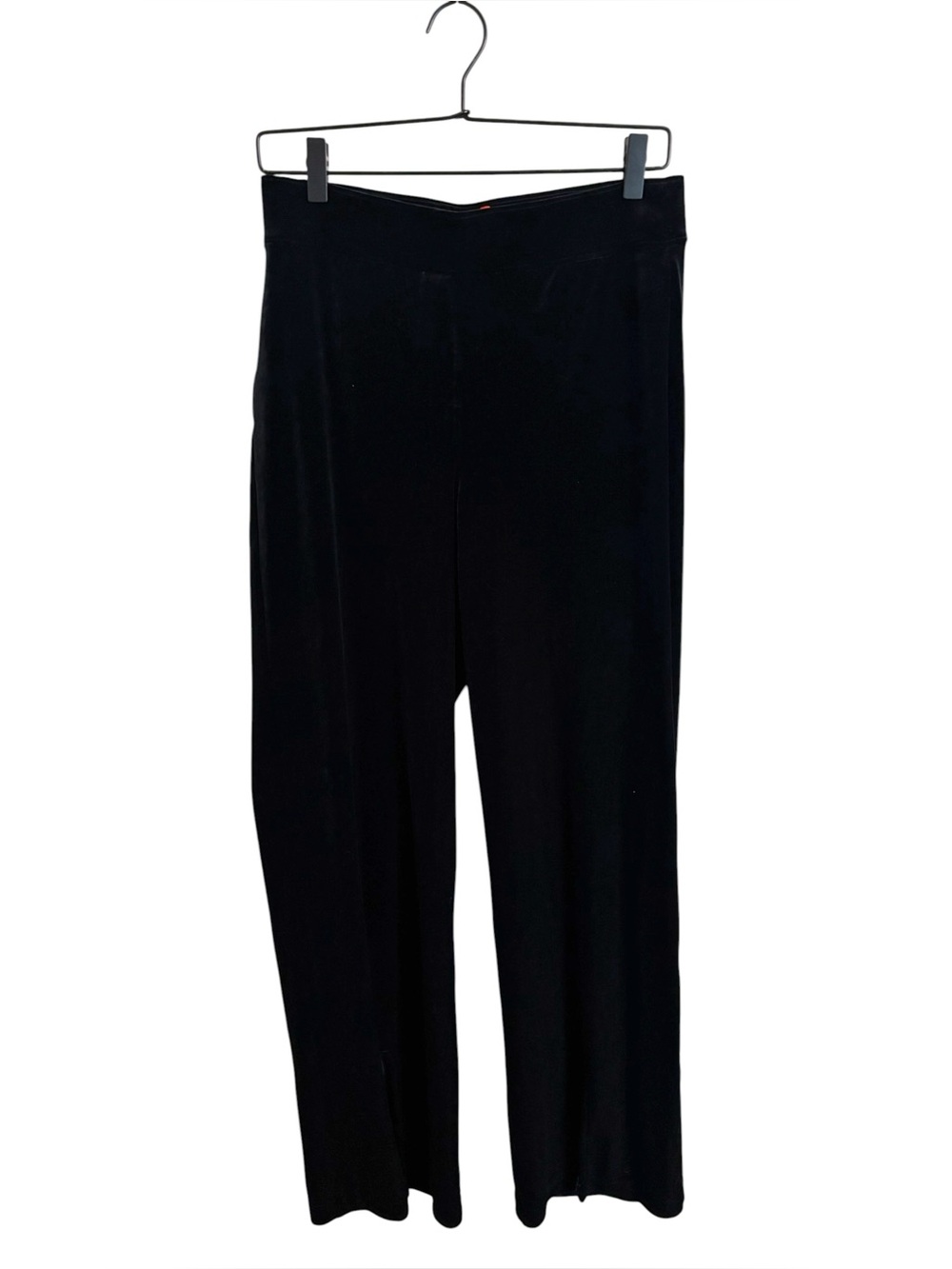 SPANX‎ Black Velvet Straight Leg Pants Large